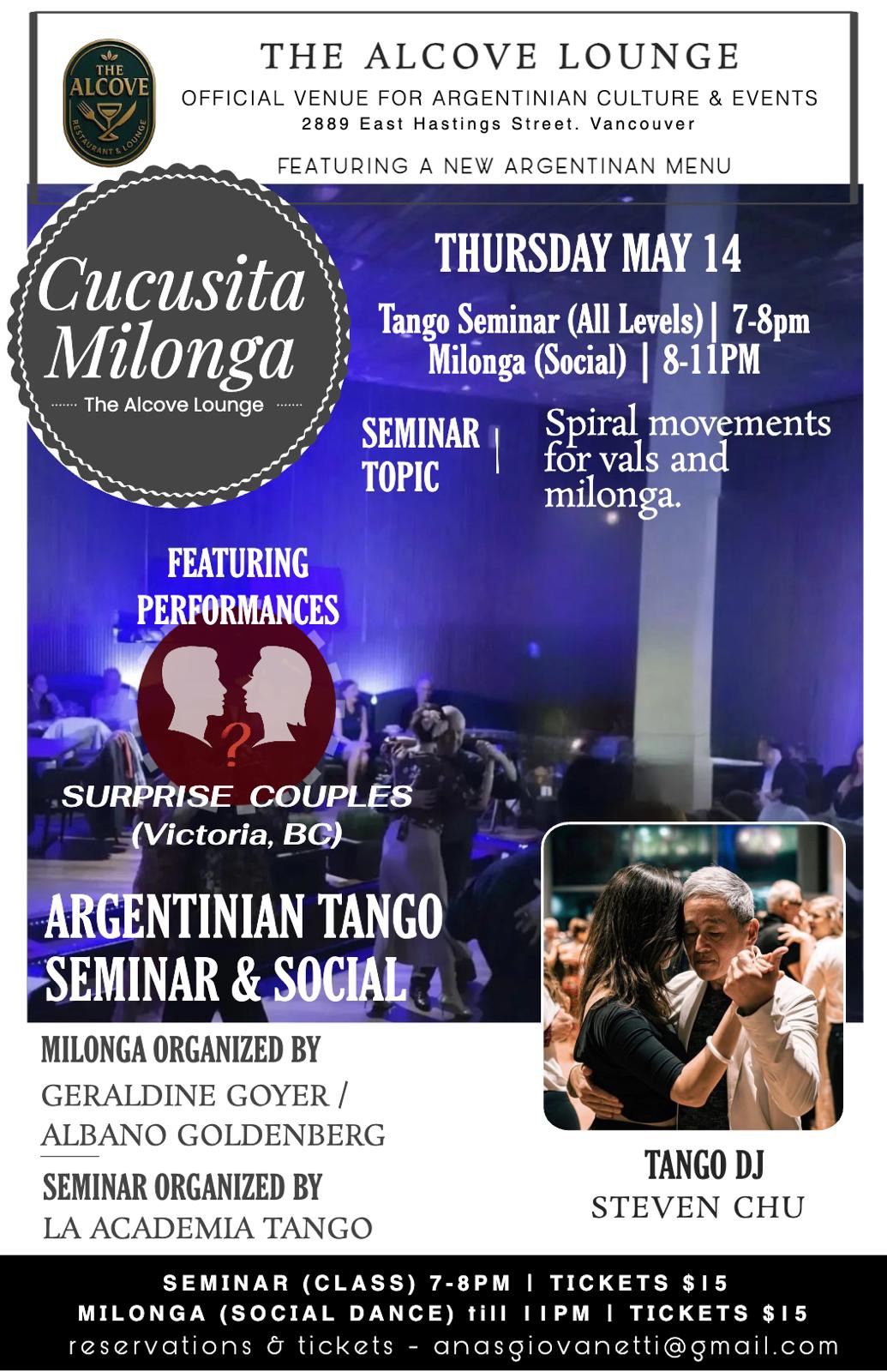 La Cucusita, Tdj+Exhibitions, milonga A full