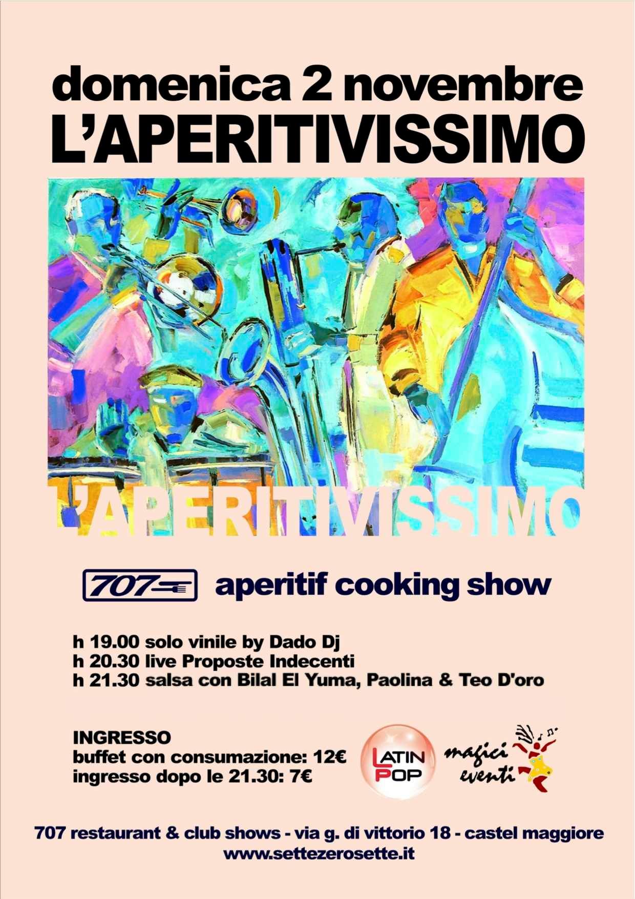 L'APERITIVISSIMO - L'APERITIVO ELEGANTE IN SALSA FRIZZANTE "CHE FA RESUSCITARE I MORTI"!