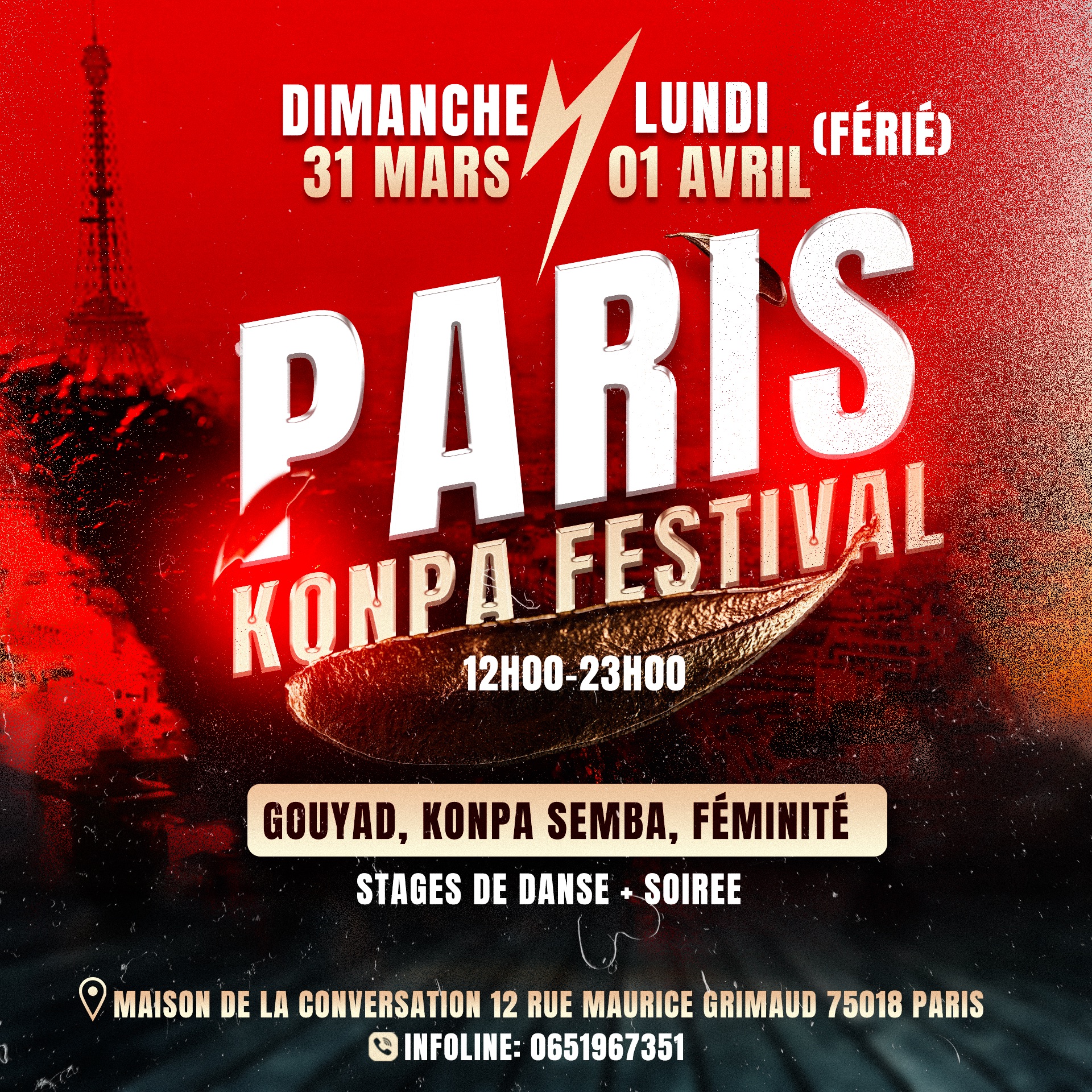 Semba + konpa stages + social