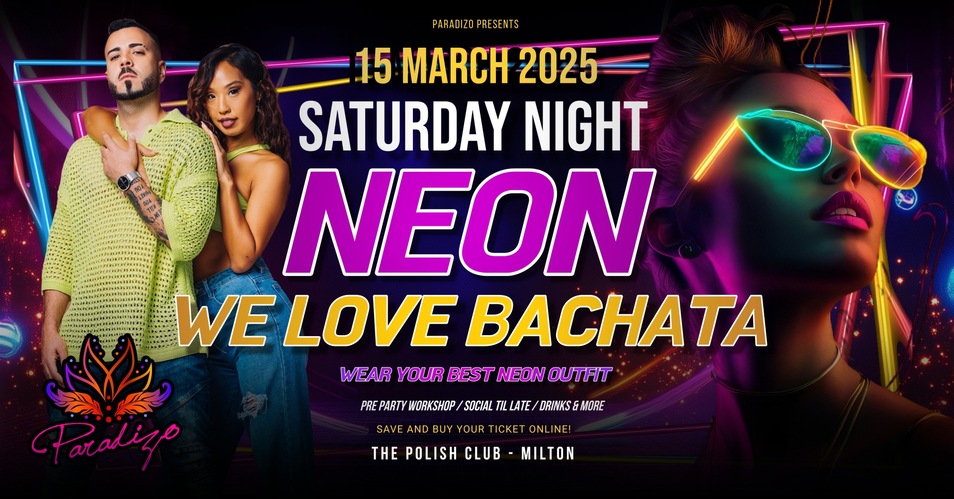 WE LOVE BACHATA Party - 15th March Saturday at The Polish Club