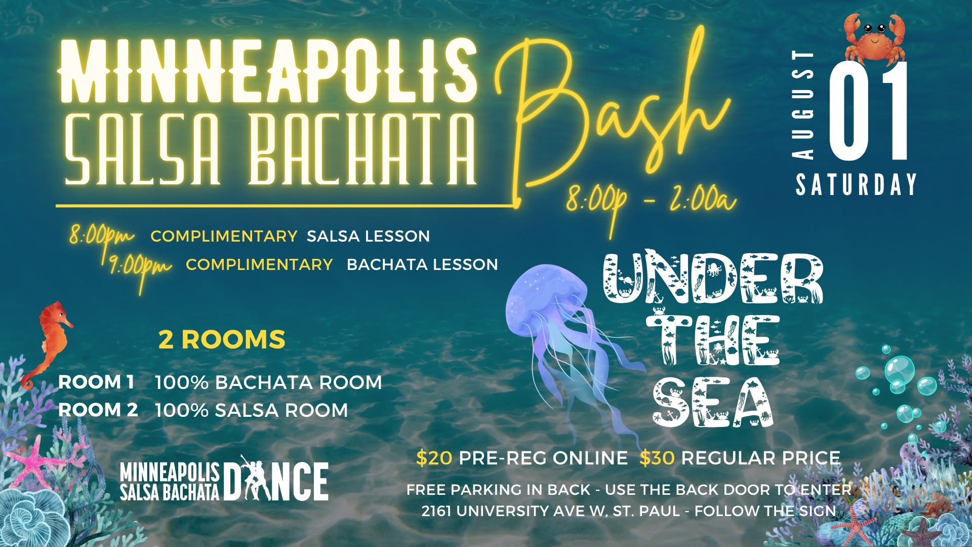 MINNEAPOLIS SALSA BACHATA BASH UNDER THE SEA