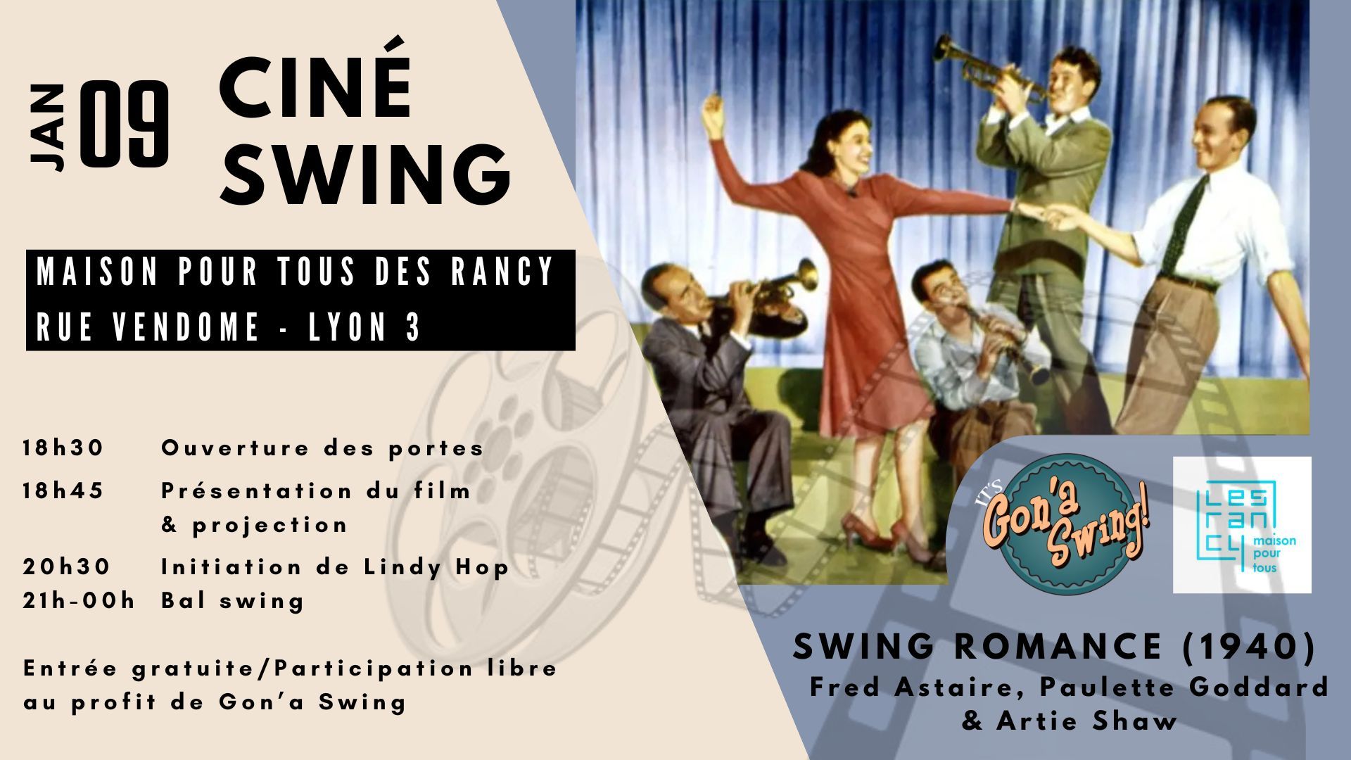 Ciné swing & bal à la MPT Rancy