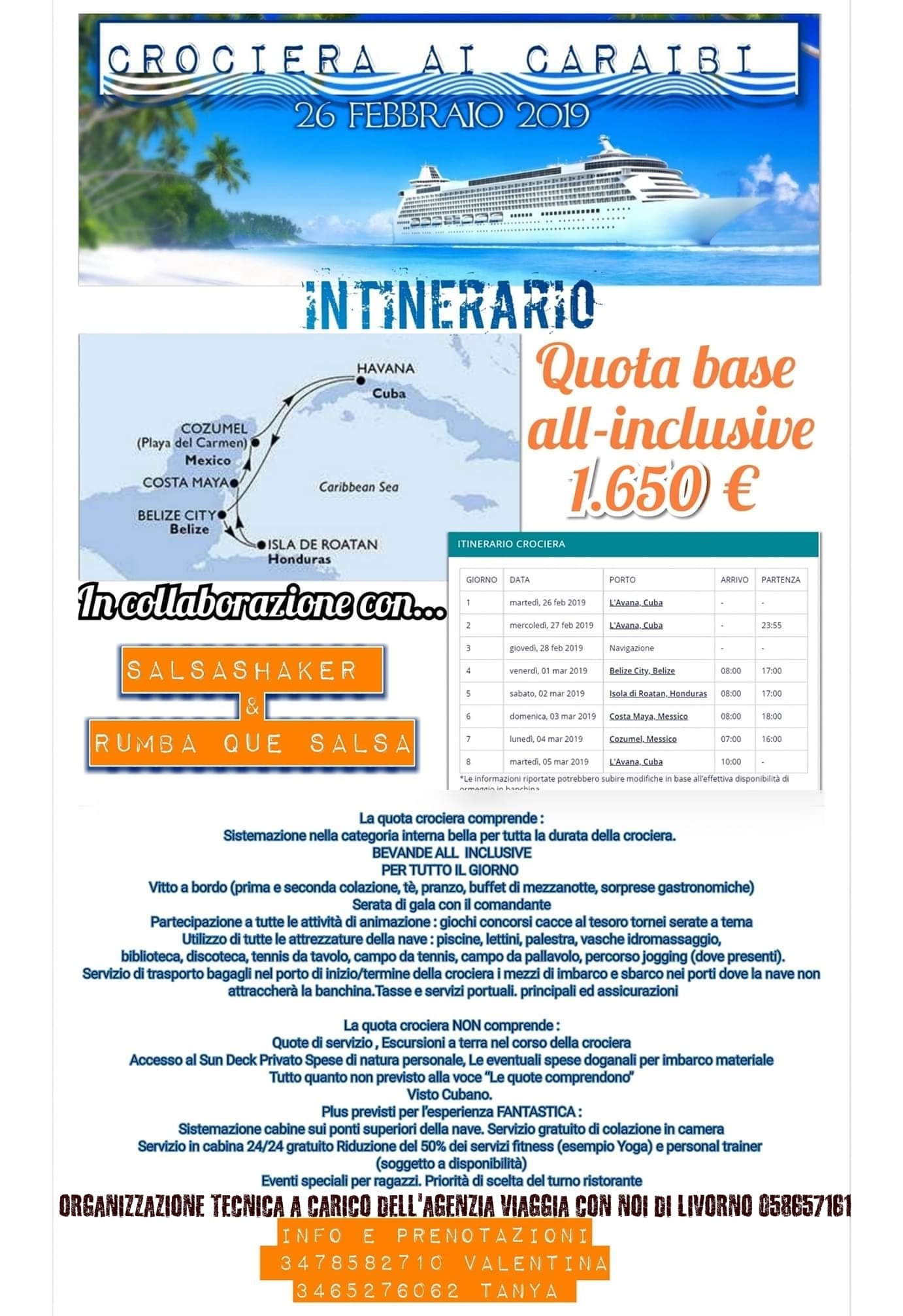 Crociera Latina Ai Caraibi 2019
