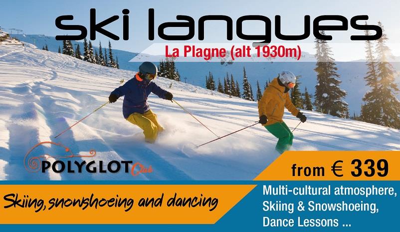 Ski Langues à La Plagne (250 places) Ski Language at La Plagne