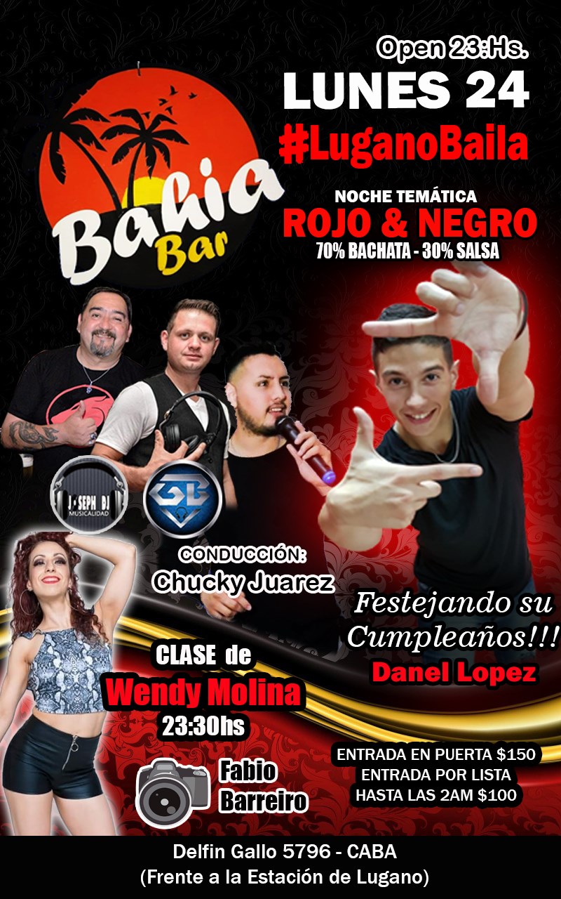 LuganoBaila Rojo y Negro + Cumple Danel