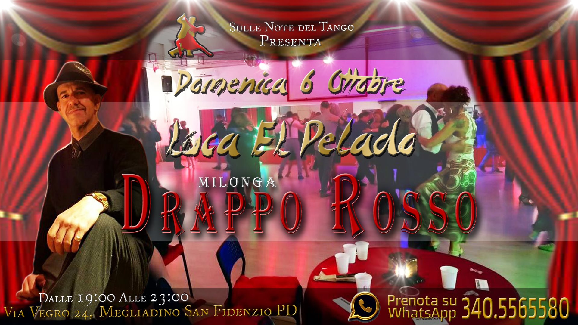 Milonga Drappo Rosso + DJ Luca El Pelado