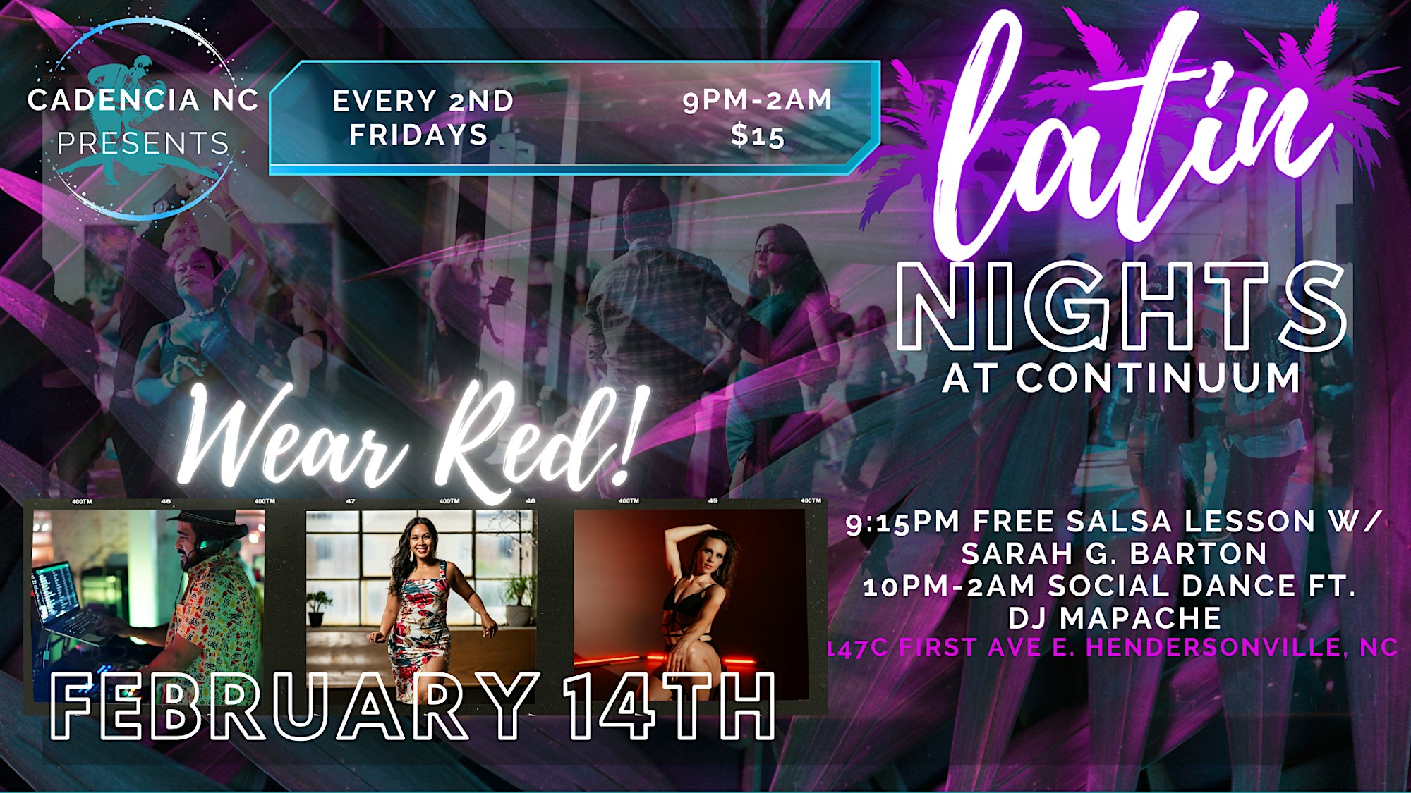 LATIN NIGHTS at Continuum-WEAR RED!