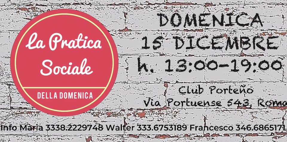 La Pratica Sociale della domenica di dicembre