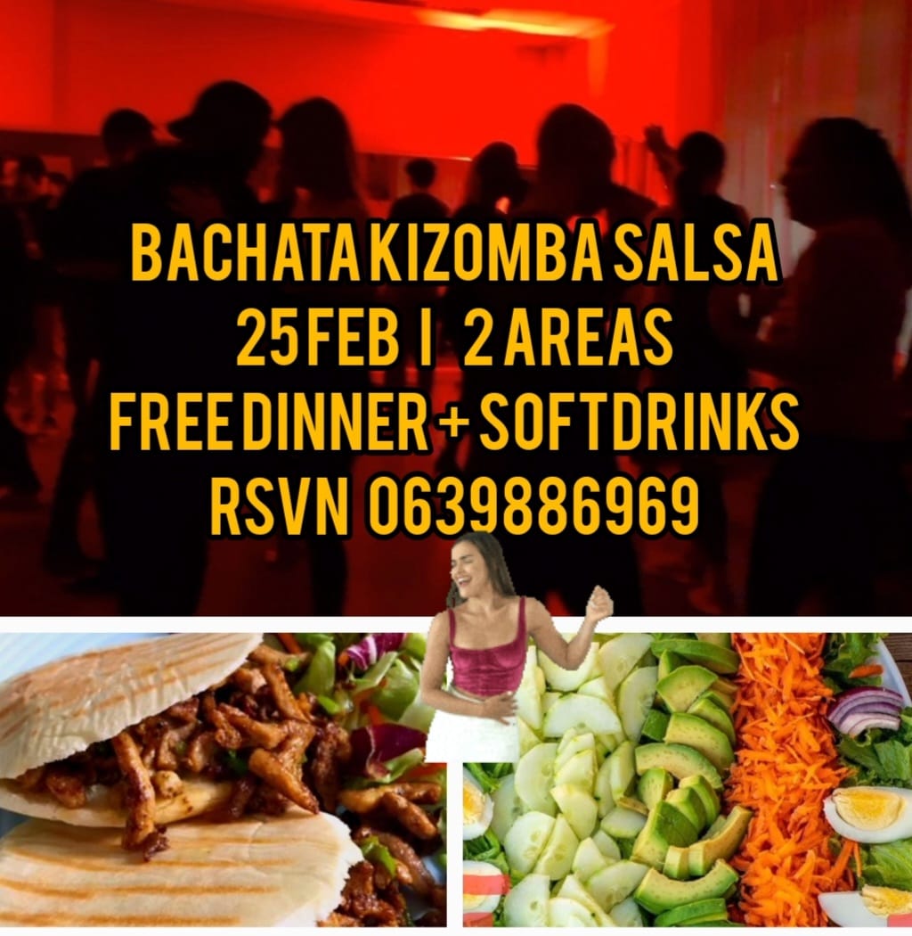 Bachata Kizomba Salsa Saturday FREE Dinner and Softdrinks