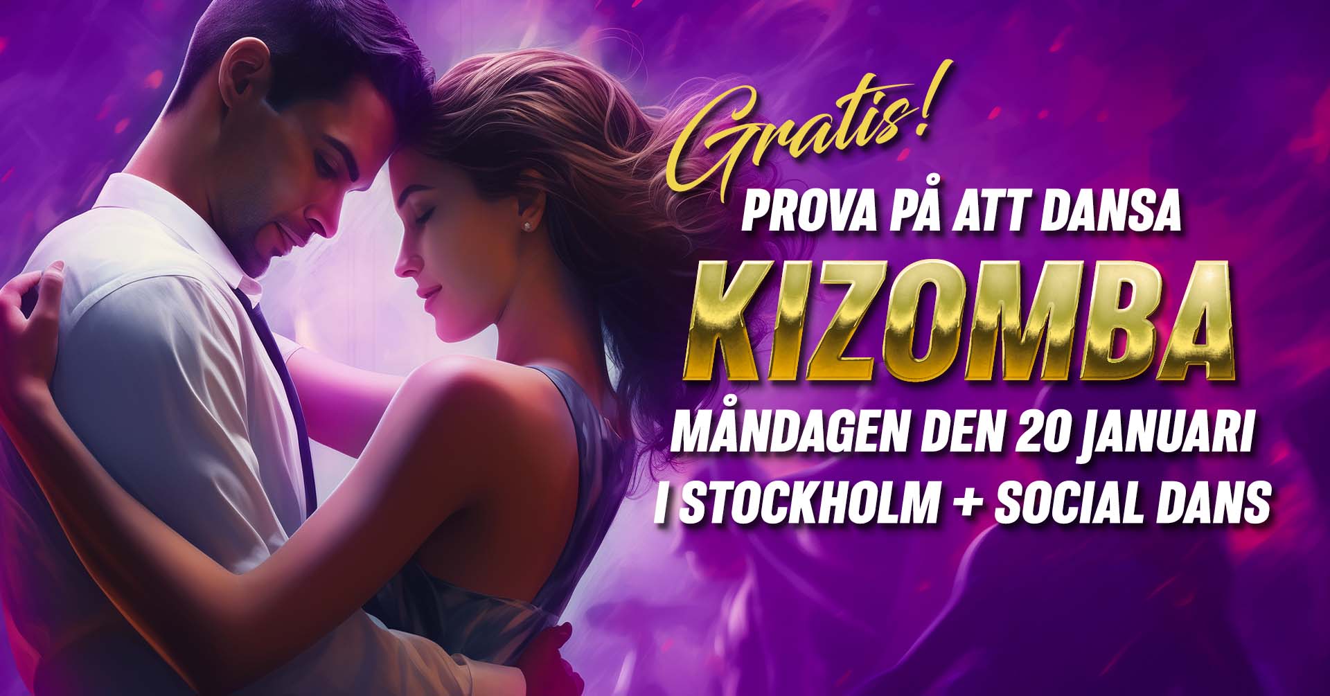 ๐ฅGRATIS๐ฅ prova pรฅ KIZOMBA i Stockholm + Social Dans