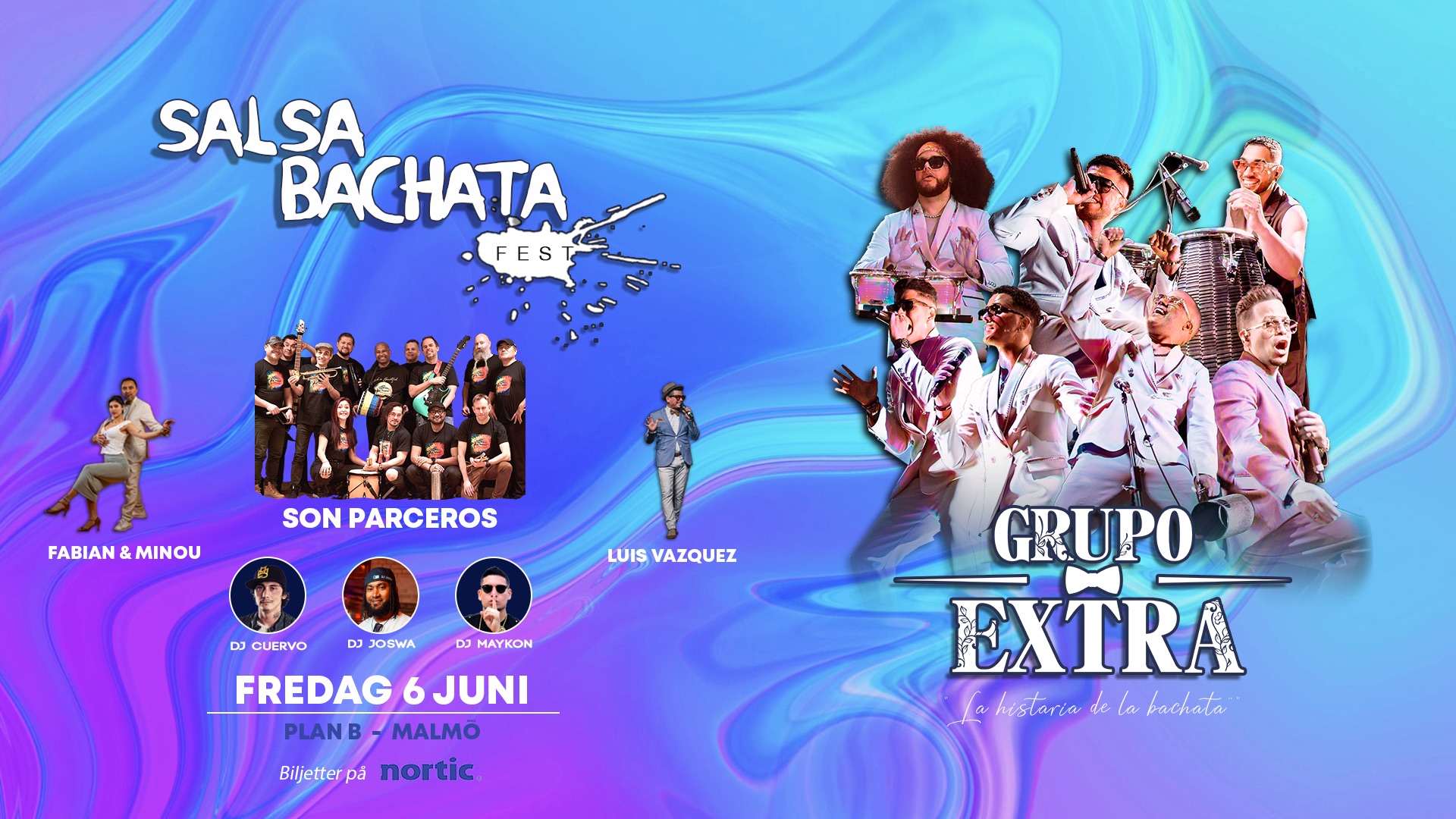 Salsa Bachata Fest 𝗚𝗥𝗨𝗣𝗢 𝗘𝗫𝗧𝗥𝗔 Malmö 6 juni