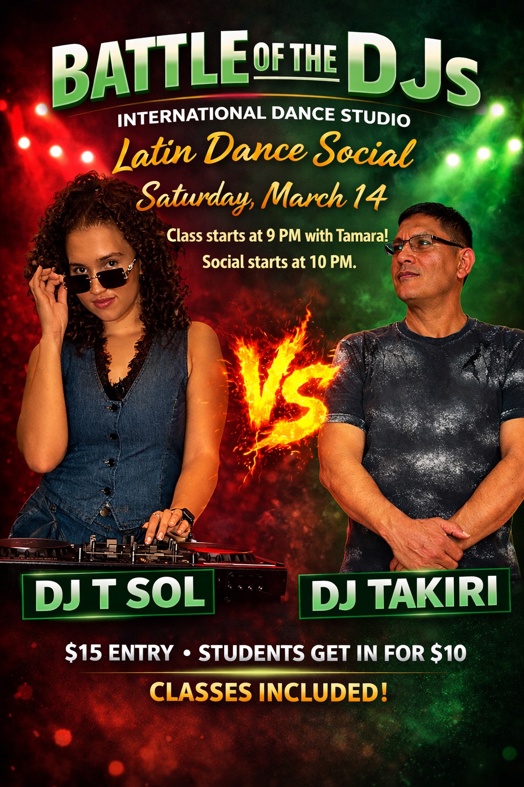 Battle of DJ's - Latin Dance Social!!!