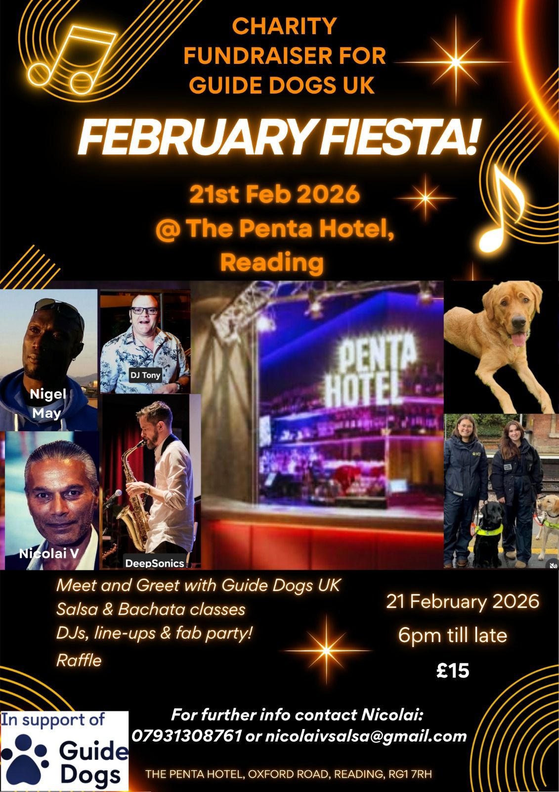 February Fiesta - Fabulous Fundraiser for Guide Dogs UK