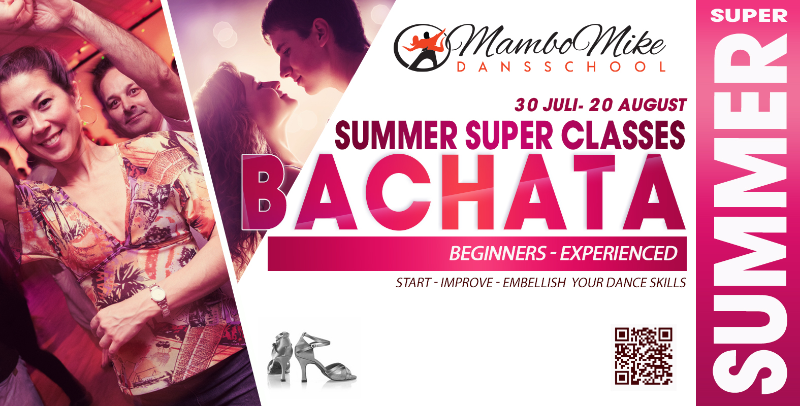 Bachata Summer Super Classes 30 juli - 20 augustus