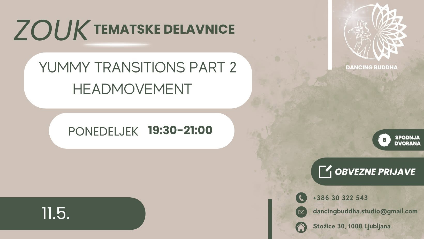 ZOUK TEMATSKE DELAVNICE: YUMMY TRANSITIONS PART 2