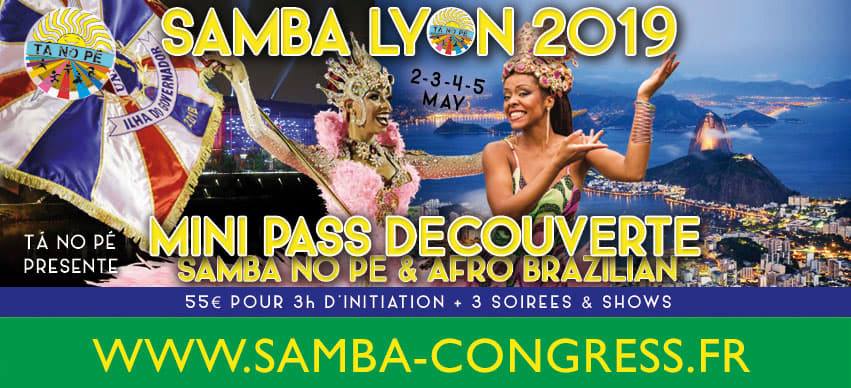Découverte Samba No Pé Afro-Brésilien (3h de stage+3 soirées)