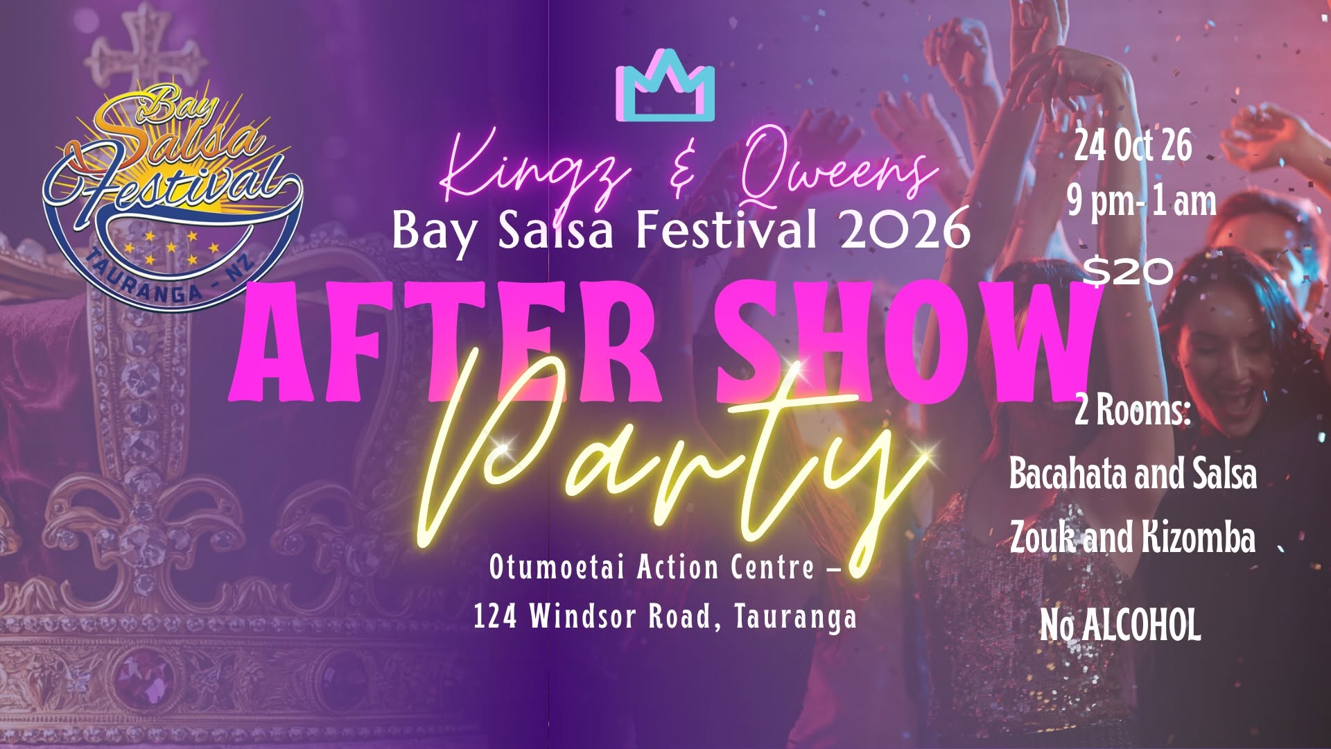 🎉 Kingz & Qweens: After Show Party Bay Salsa Festival 2026 🎶