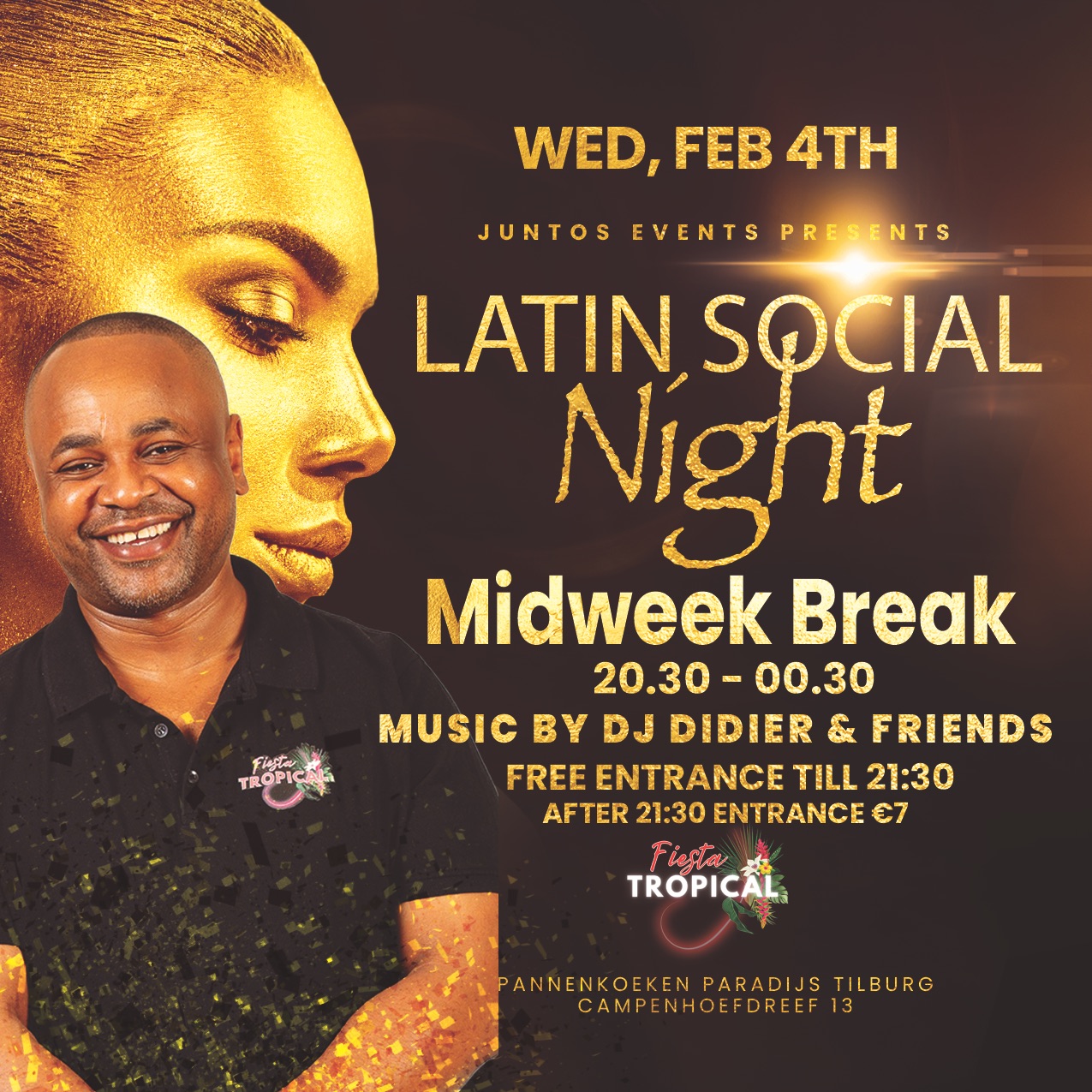 Fiesta Tropical Tilburg Latin Social Night . Woe. 04 Feb Midweek Break