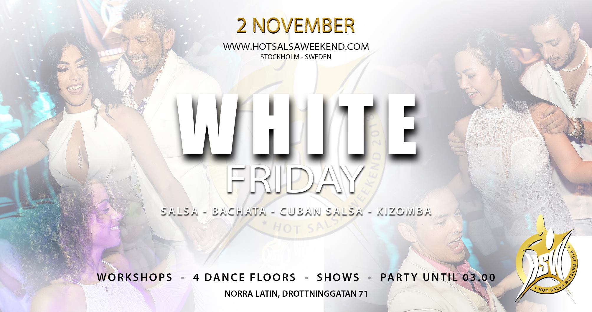 HSW WHITE Friday! 2 November! Workshop,shows,party until 03.00