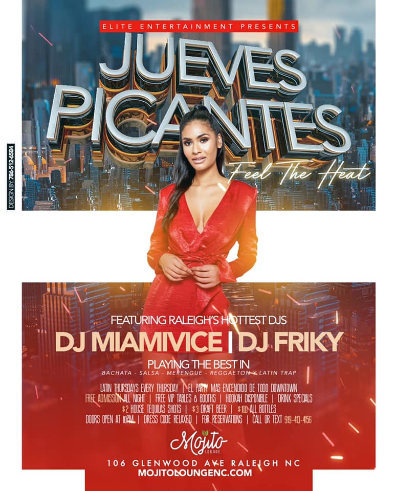 Latin Thursday’s con Dj Miami Vice & Dj Friky NO COVER