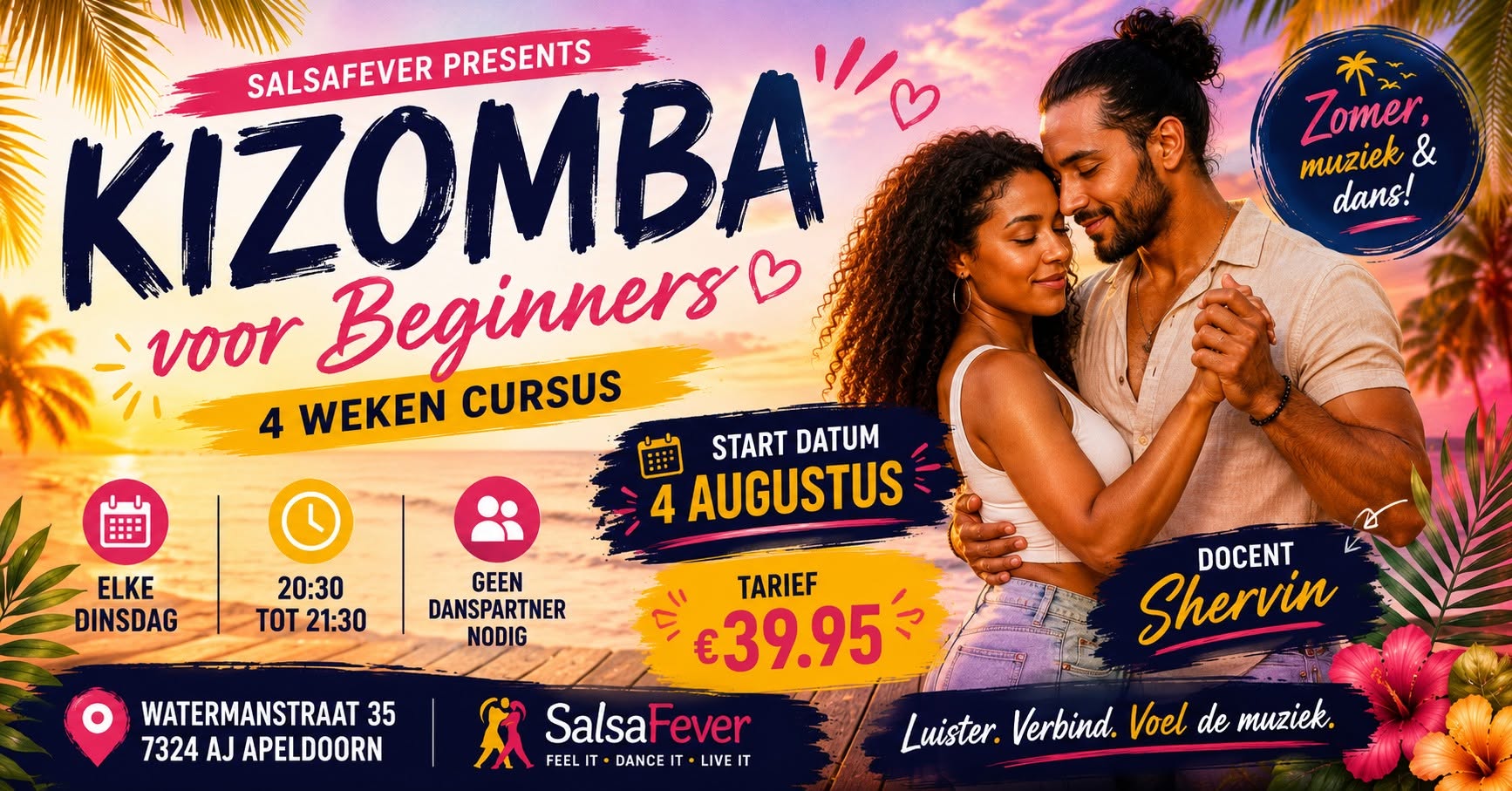 🌴 Pop-up Class: Kizomba voor Beginners - 4 Weken Cursus! 💃🕺