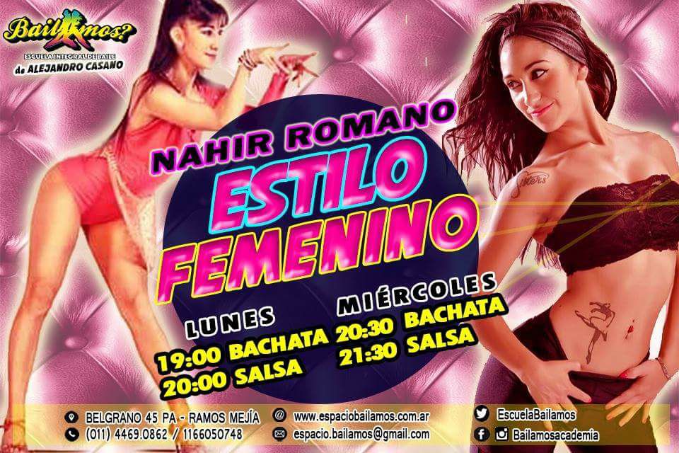Nahir Romano -Clases Estilo Femenino Bachata y Salsa