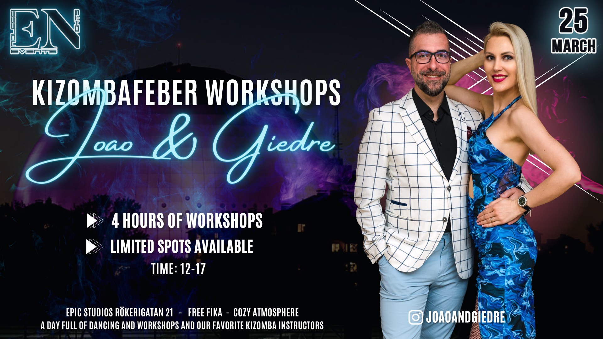Kizombafeber Workshops with João & Giedre