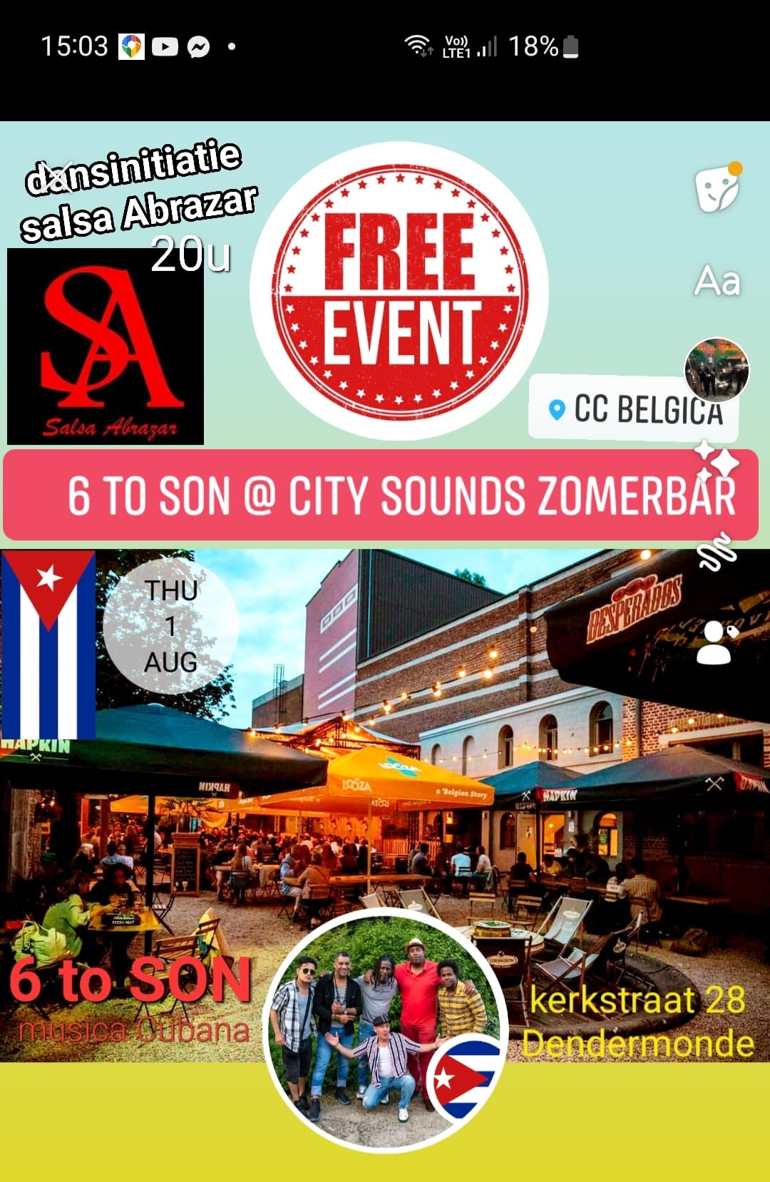 6 to SON @ city sounds zomerbar