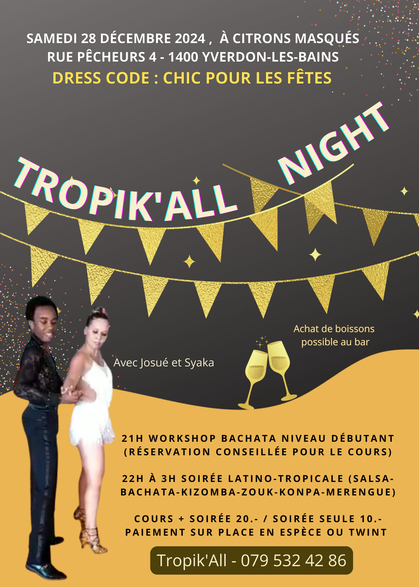 Tropik'All party(cours bachata fusion et soirée latino-tropicale) Yverdon