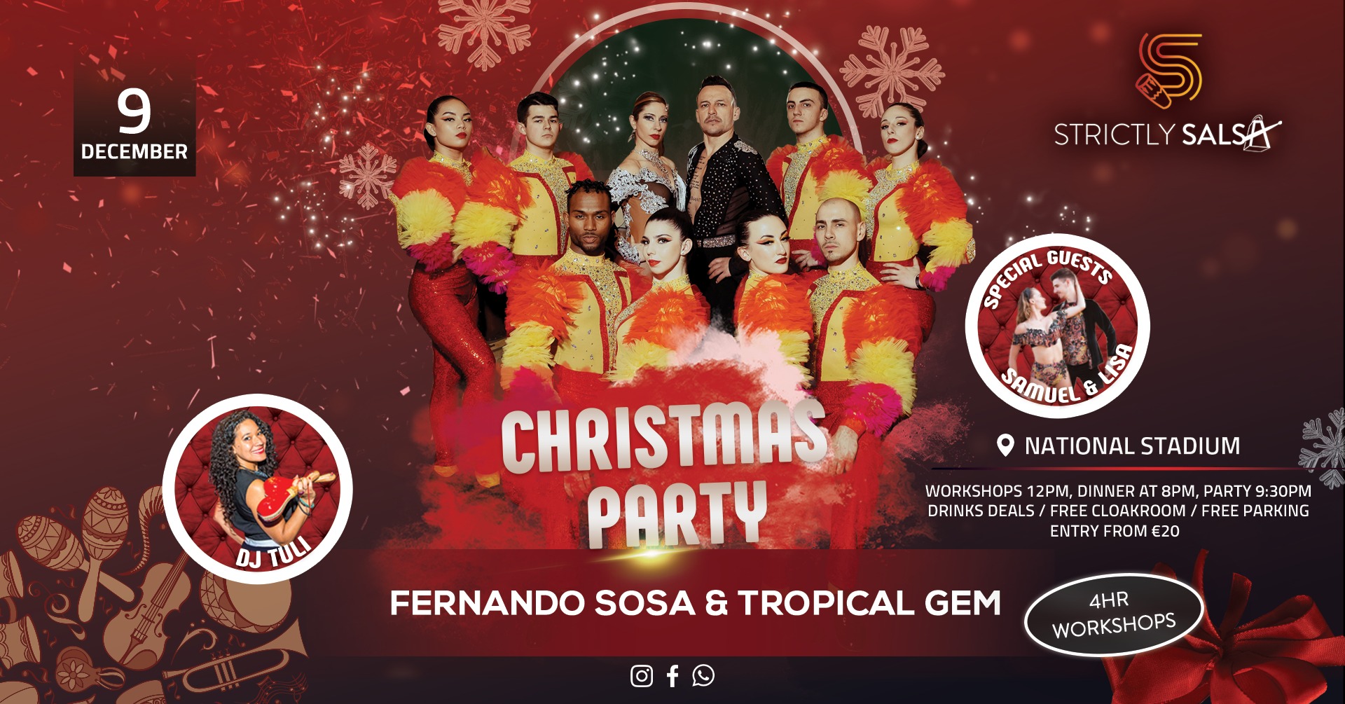 Salsa Christmas Party with Tropical Gem