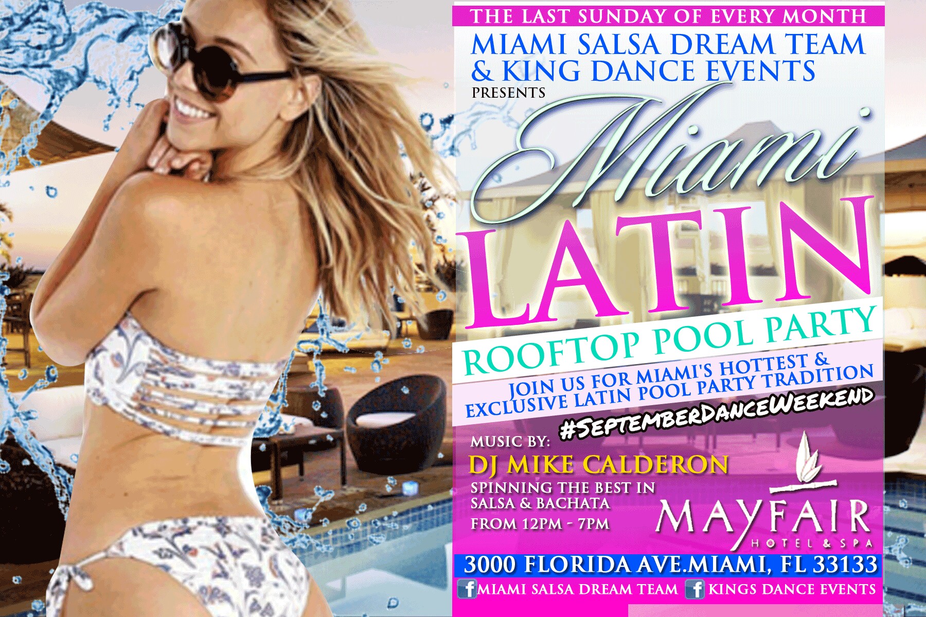 The Miami Latin Rooftop Pool Party