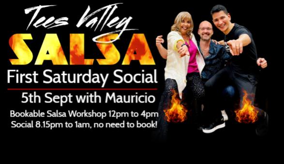 Tees Valley Salsa - First Saturday Social plus optional workshop! - SEPTEMBER with MAURICIO REYES