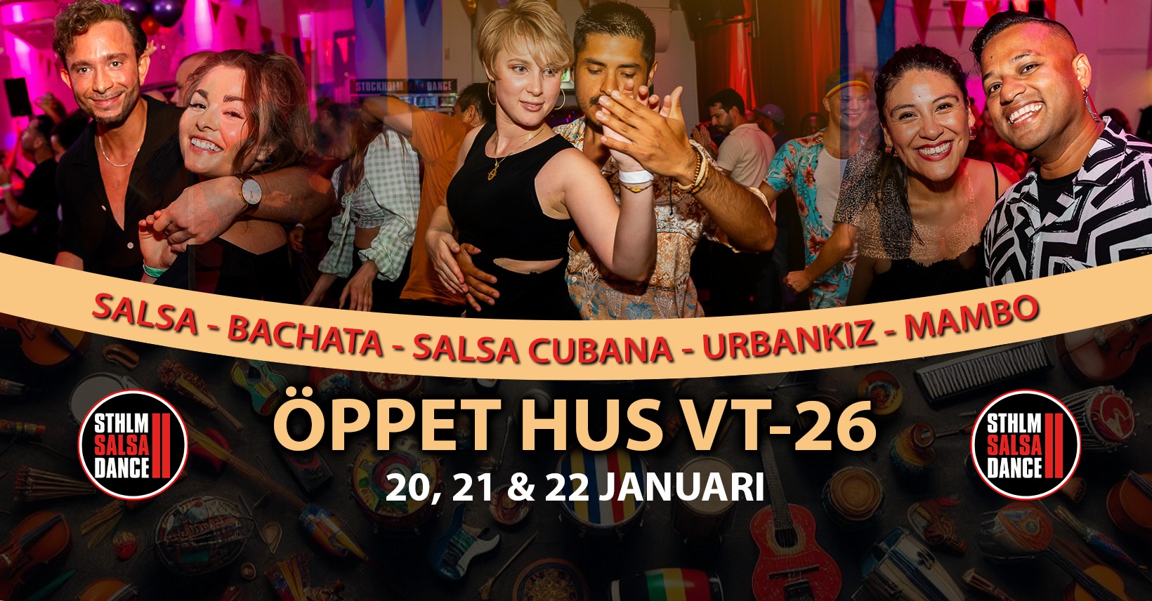 Öppet Hus på Stockholm Salsa Dance 20, 21 & 22 januari!