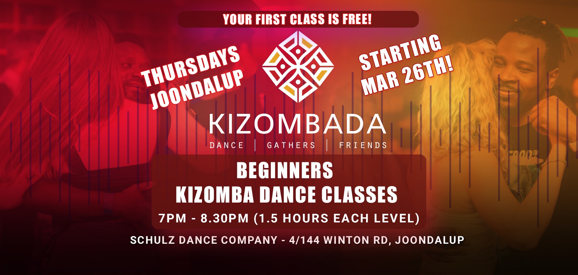 Beginners Kizomba Dance Classes with Kizombada - JOONDALUP!