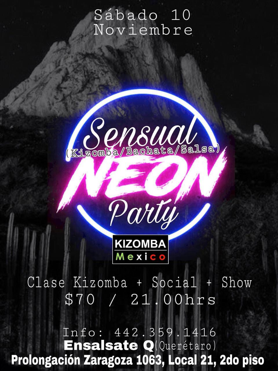 SBK Sensual Neon Party by Kizomba Mexico