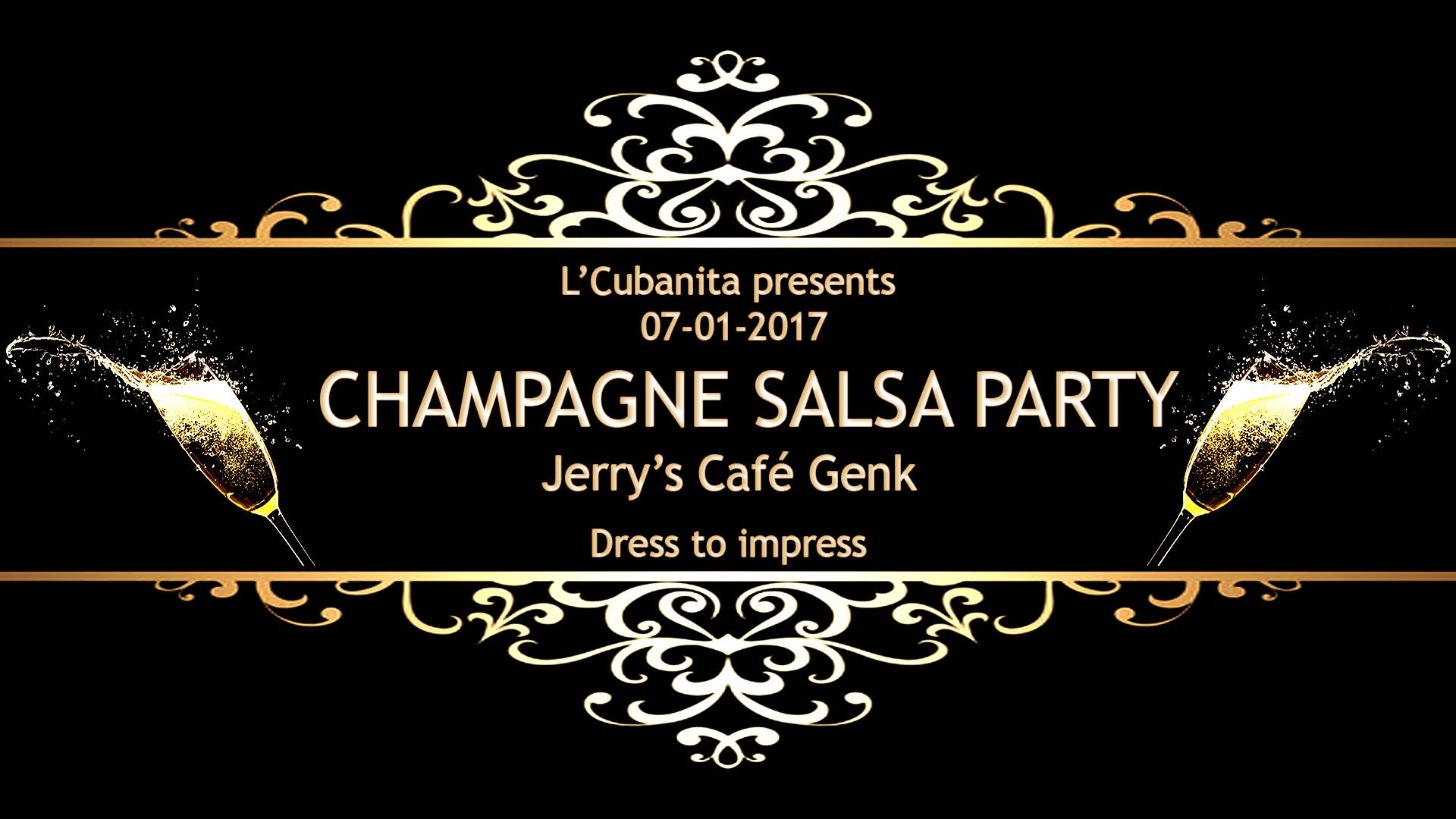 Champagne salsa party