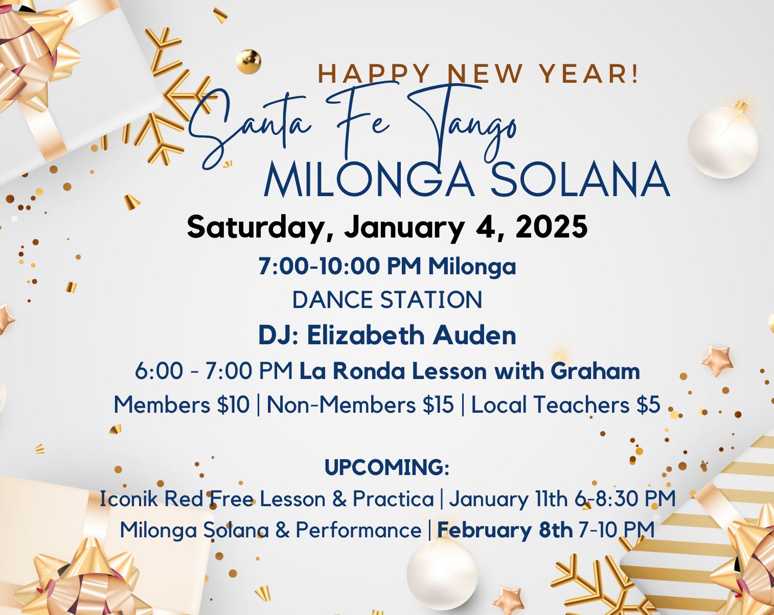 January Milonga Solana