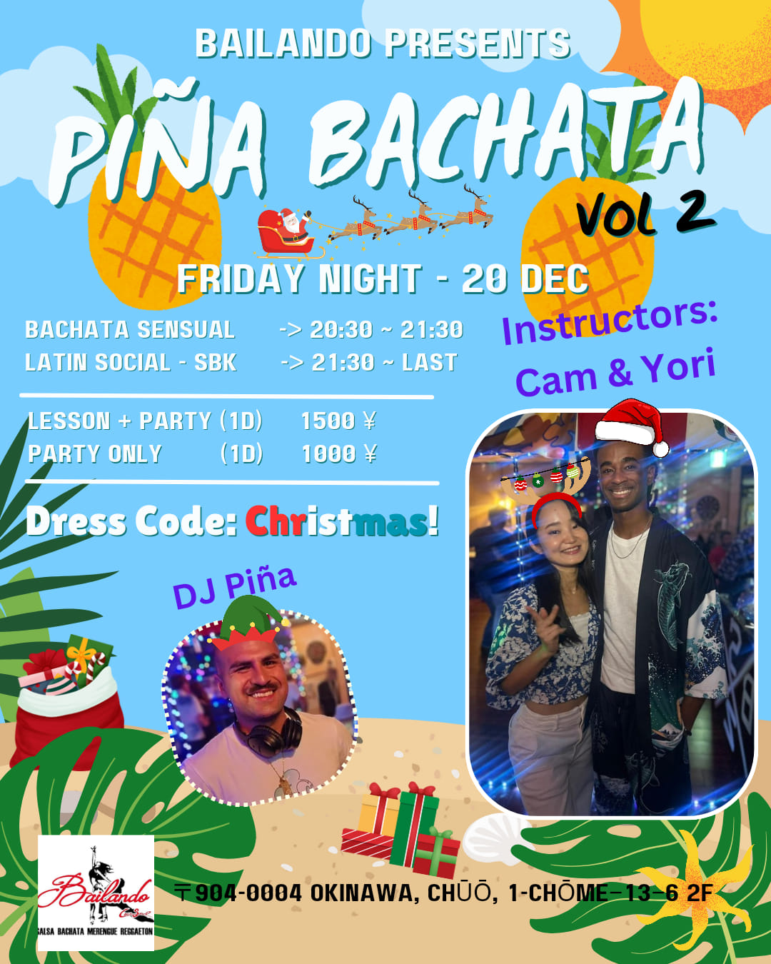 12 20 Piña Bachata! Bachata Night @ Bailando