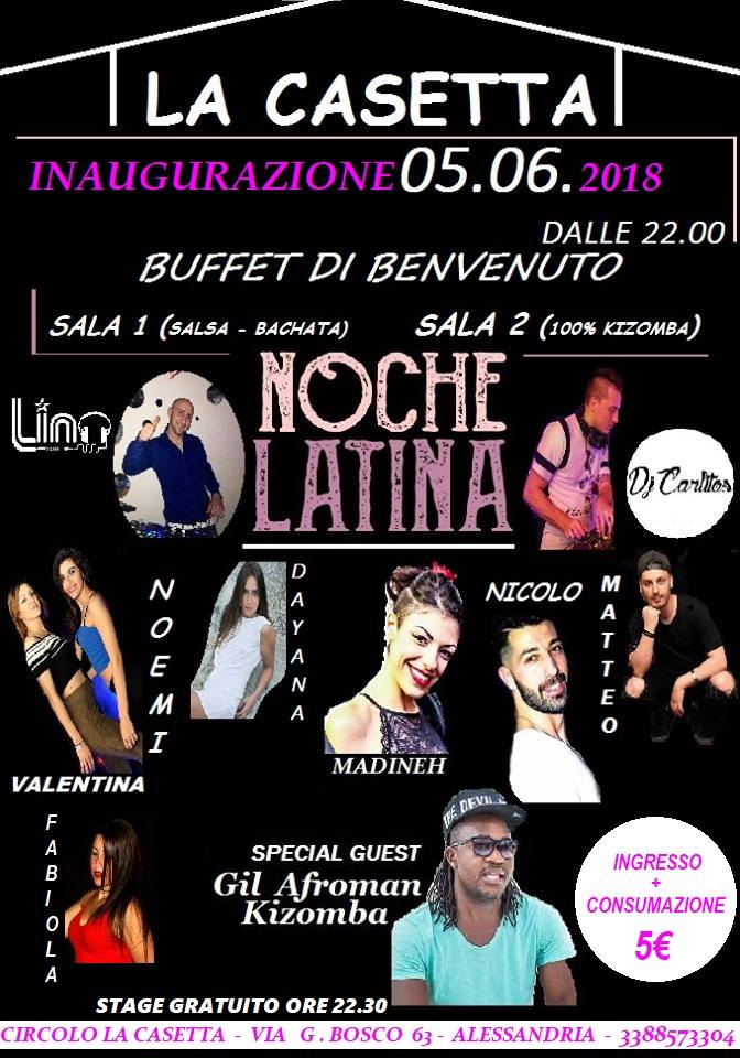 La Casetta Latina - Inaugurazione Martedi 5 Giugno 2018