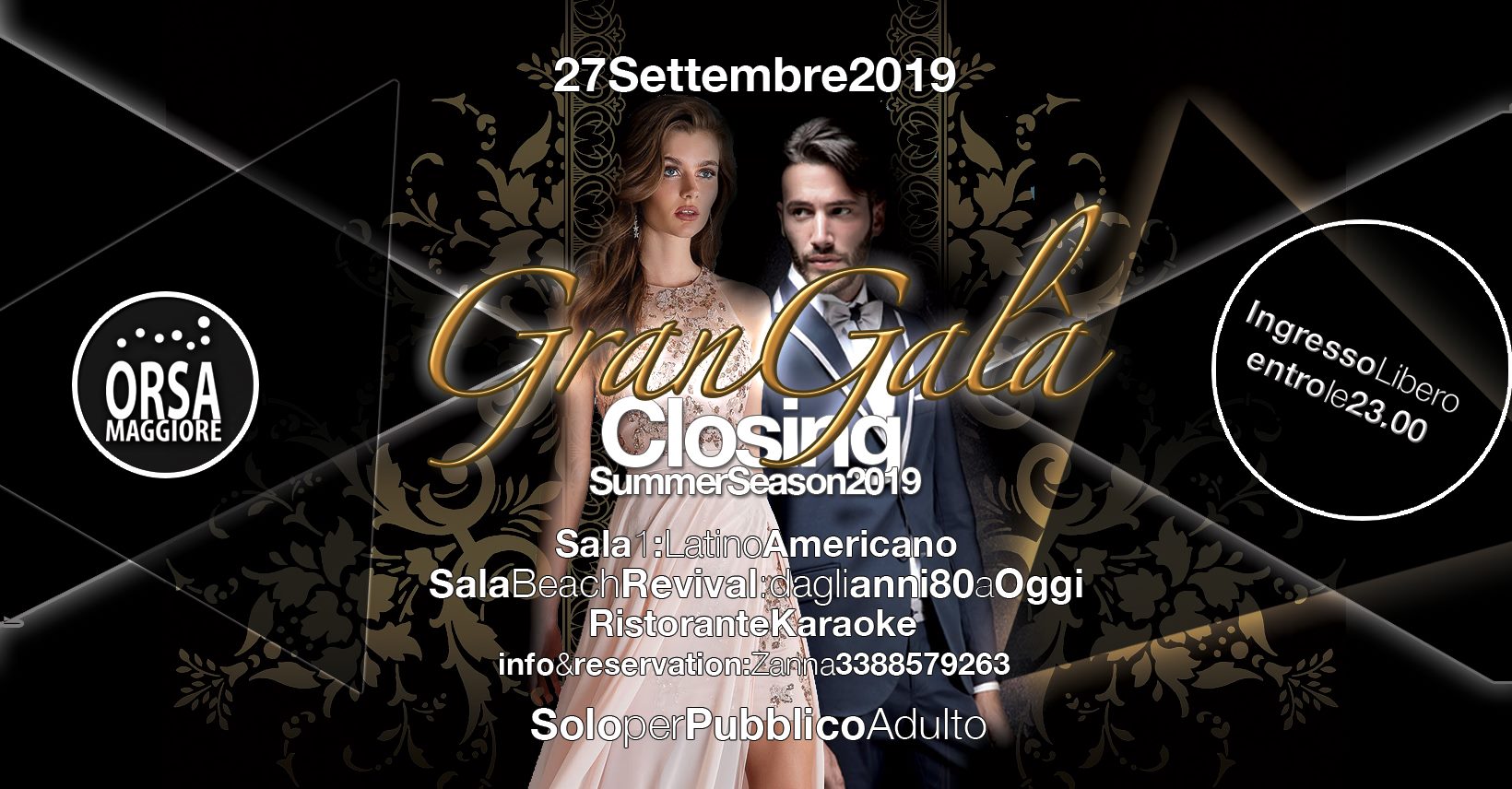 GranGalà Chiusura Venerdì OrsaMaggiore 27.09