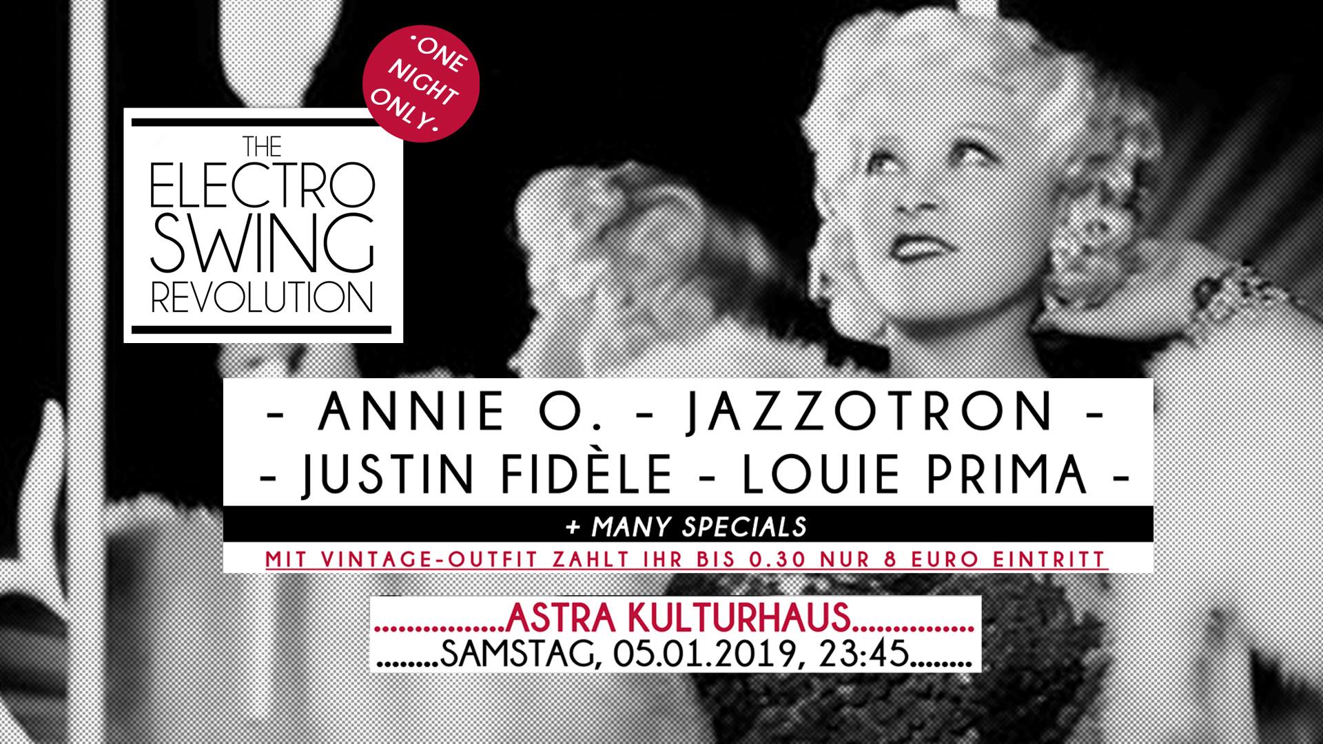 Electro Swing Revolution im Astra - One Night Only!