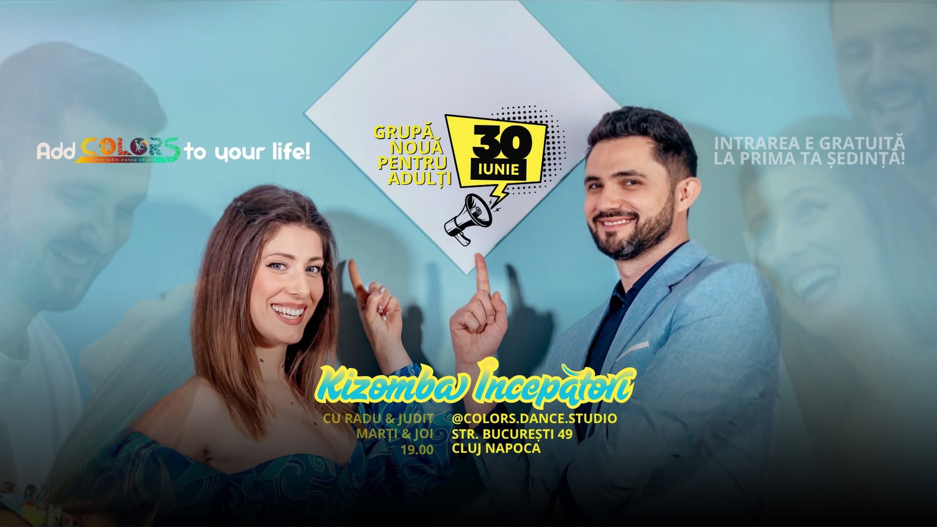 Start up KIZOMBA la COLORS 👉 Grupă nouă de începători 💃🕺