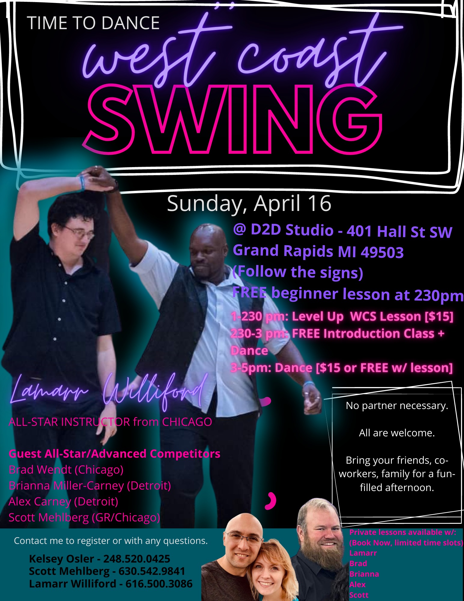 D2D Swing with Lamarr and Brianna!