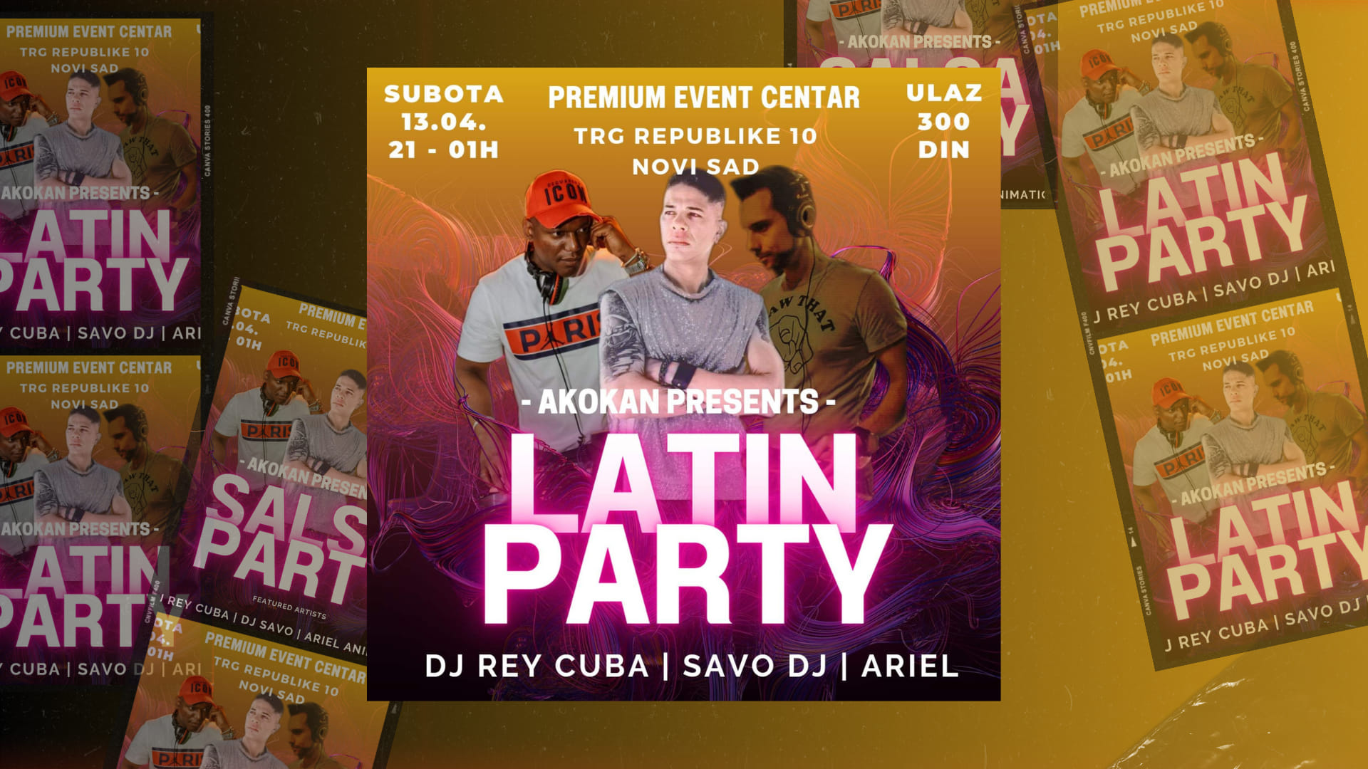 Salsa Latin Party Subota 13.04. 21h