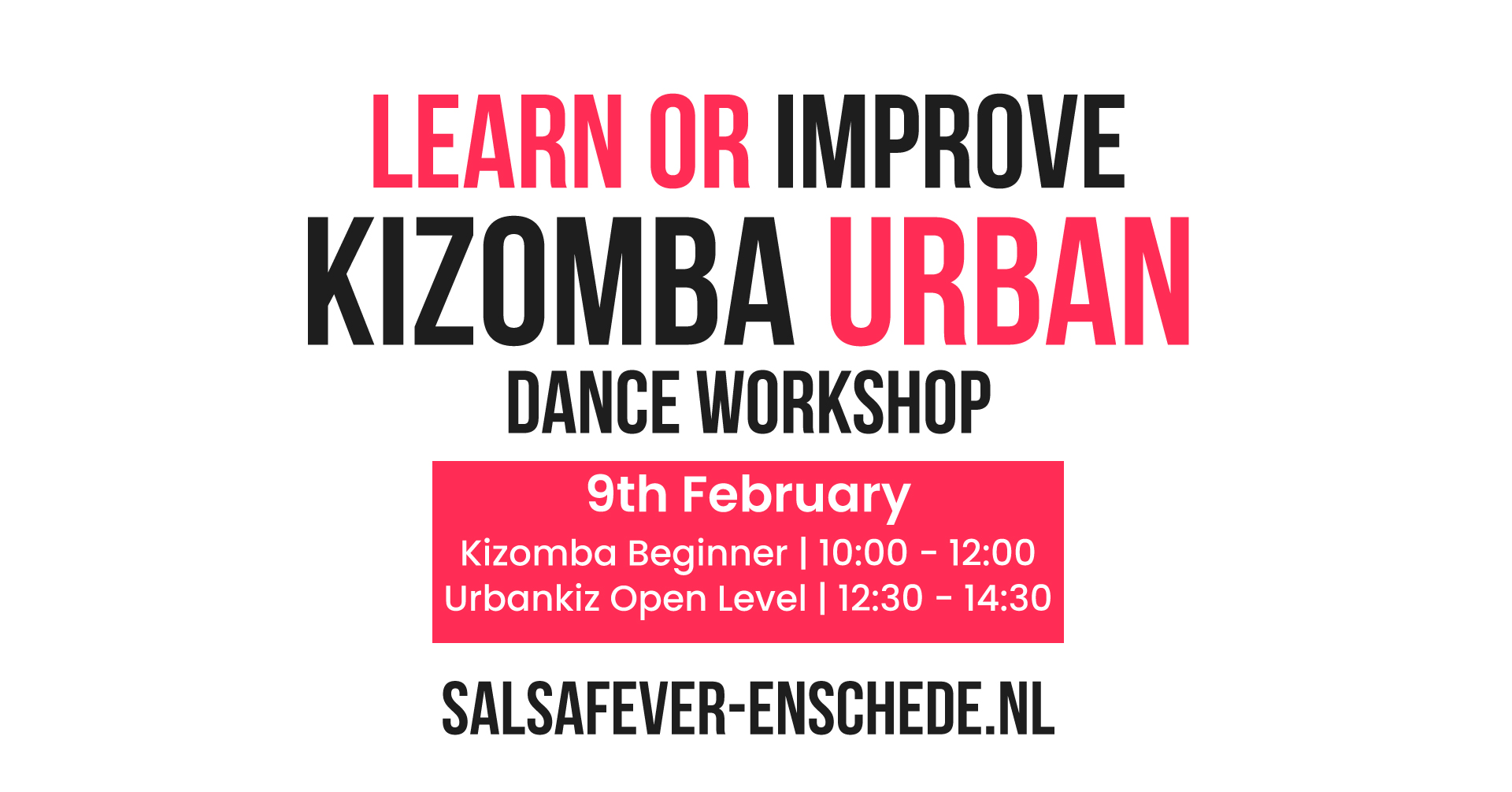 Dance Workshop Kizomba in Enschede - For Beginner & Not Beginners
