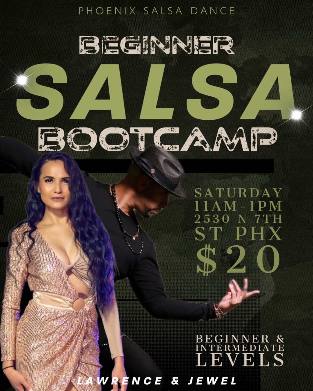 Saturday Beginner Salsa Bootcamp with Lawrence & Jewel!