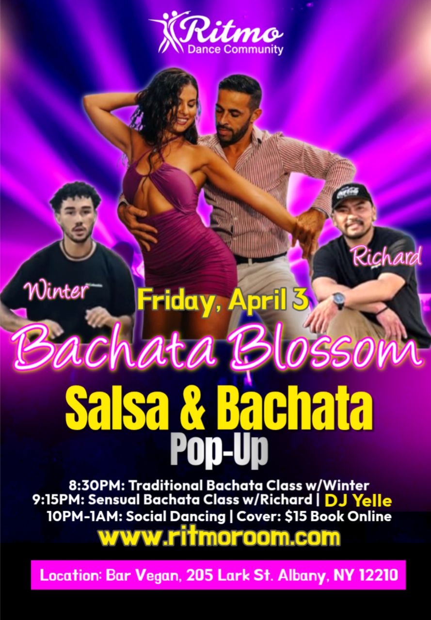 🌸Bachata Blossom🌸: Salsa and Bachata Pop-Up at Bar Vegan💃🏻
