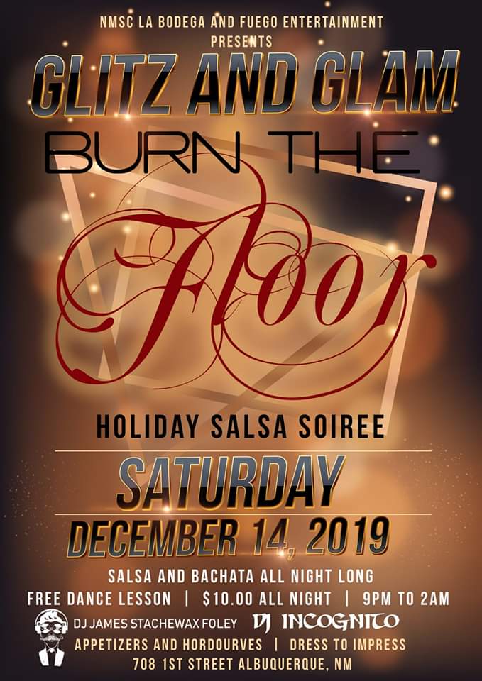 Glitz And Glam Burn The Floor Holiday Salsa Soiree