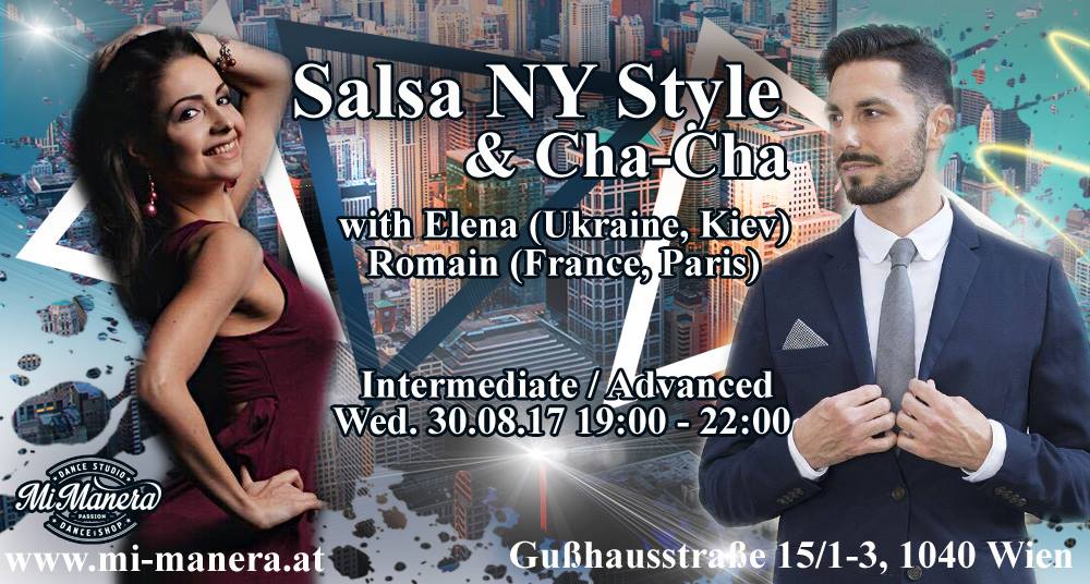 Salsa NY Style & Cha-cha with Elena & Romain