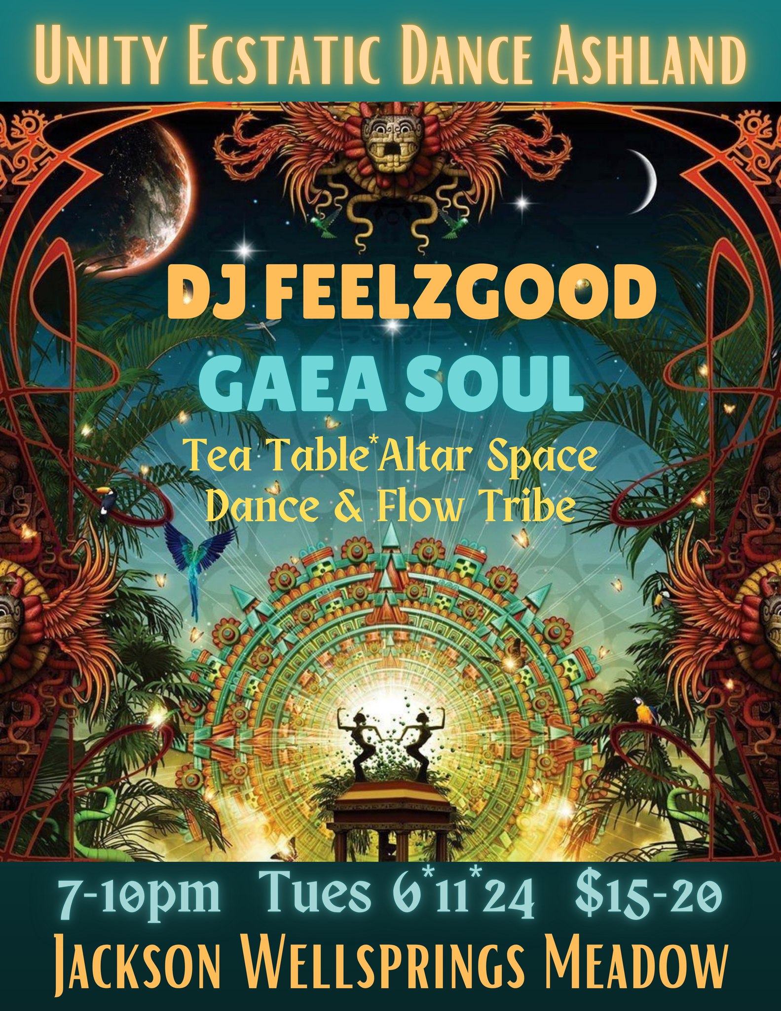 Unity Ecstatic Dance Ashland ~ DJ FEELZGOOD & GAEA SOUL